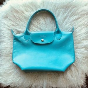 🌟sale⚡️Longchamp leather le pliage medium tote